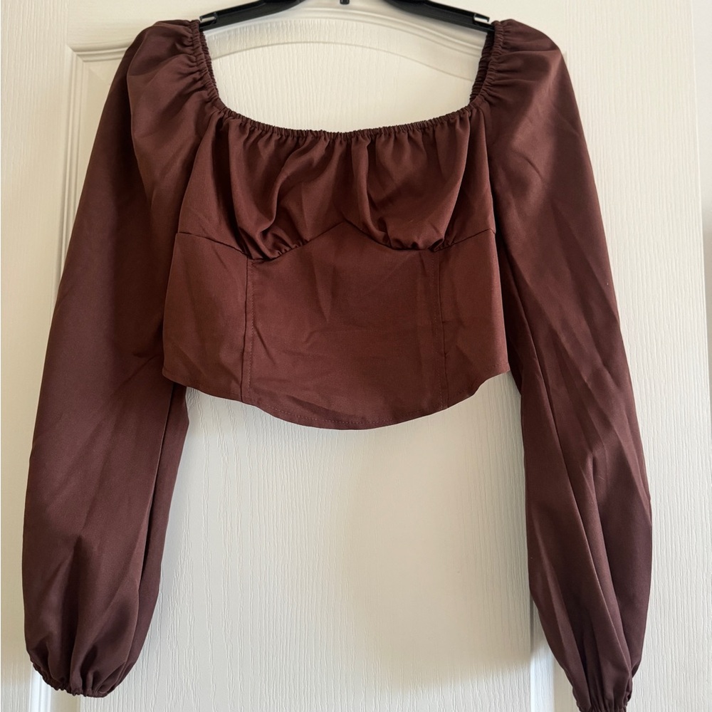 Women’s Brown Crop Top